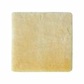 Homeroots 17 in. Square Natural Off White Medical Grade Sheepskin Chair Pad 388651